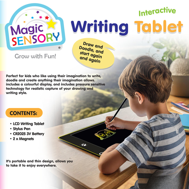 Load image into Gallery viewer, Interactive LCD Writing Tablet - Yellow Doodle
